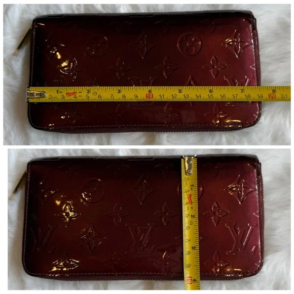 Louis Vuitton Vernis Amarante Patent Leather Zip Around Wallet - Picture 14 of 14